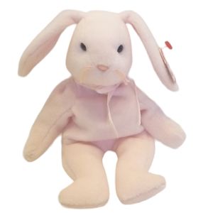NEW Vintage Ty Beanie Baby Hoppity the Pink Bunny 1996